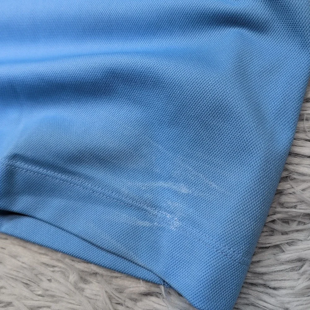 Nike Shirt Mens L Blue Golf Polo‎ Dri Fit Casual Comfort Preppy Athletic